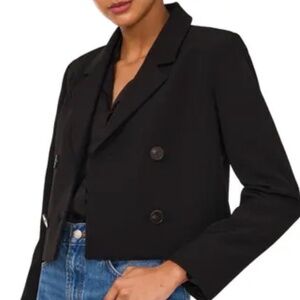 1State double breasted cropped blazer size 8